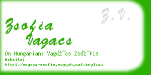 zsofia vagacs business card